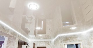 Натяжной ПВХ потолок Железнодорожный, цена от 2134 руб.